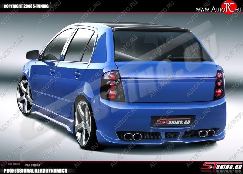 28 999 р. Задний бампер ST Skoda Fabia Mk1 седан рестайлинг (2004-2008)  с доставкой в г. Керчь