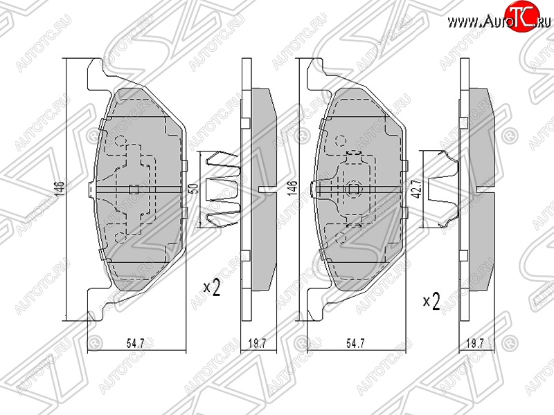 1 059 р. Колодки тормозные SAT (передние)  Audi A1  8X1 хэтчбэк 3 дв. (2010-2014), Audi A3 ( 8LA хэтчбэк 5 дв.,  8L1 хэтчбэк 3 дв.) (1996-2003), Skoda Fabia ( Mk1,  Mk2) (2004-2014), Skoda Octavia ( Tour A4 1U5,  Tour A4 1U2,  A5) (1996-2013), Skoda Rapid ( NH3,  NH1) (2012-2017), Skoda Roomster  5J (2006-2015)  с доставкой в г. Керчь