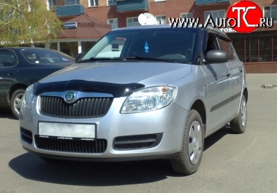 1 754 р. Дефлектор капота NovLine Skoda Fabia Mk2 универсал дорестайлинг (2007-2010)  с доставкой в г. Керчь