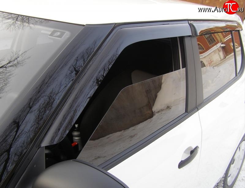 3 269 р. Дефлекторы окон (ветровики) Novline 4 шт. Skoda Fabia Mk2 хэтчбэк дорестайлинг (2007-2010)  с доставкой в г. Керчь