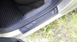 1 689 р. Накладки на порожки автомобиля RA (комплект 4 шт.)  Skoda Fabia  Mk2 (2007-2010) универсал дорестайлинг, хэтчбэк дорестайлинг  с доставкой в г. Керчь. Увеличить фотографию 6