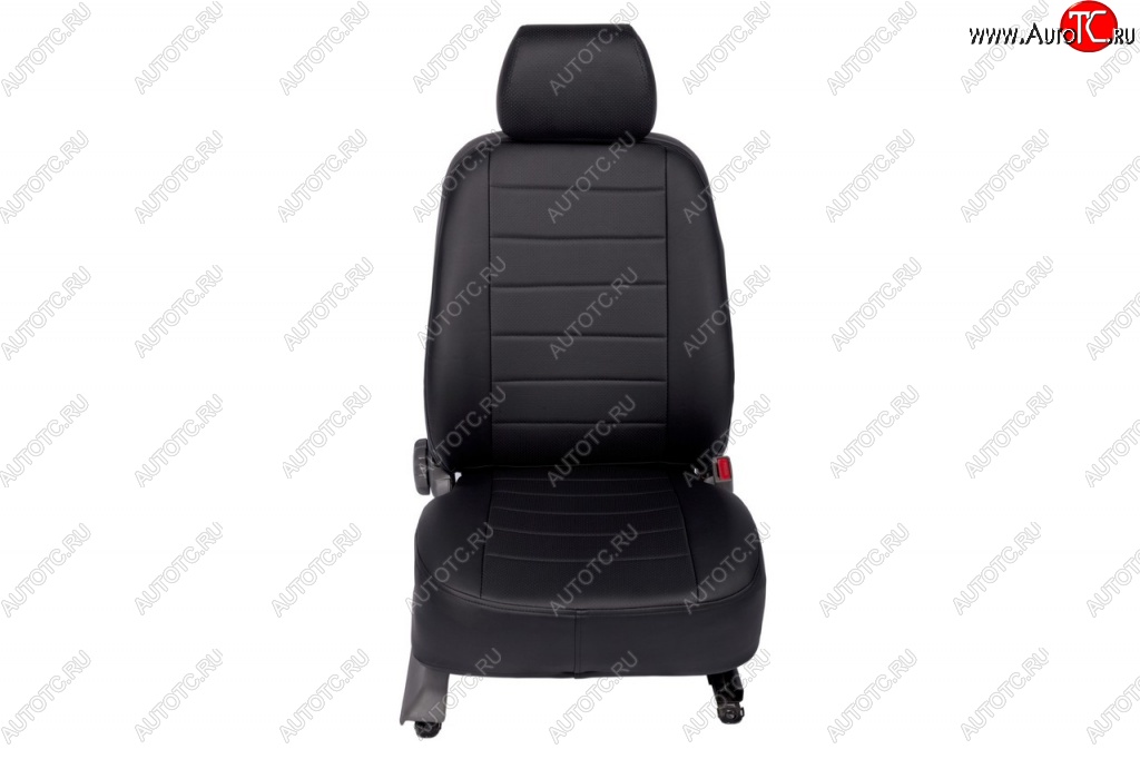 6 999 р. Чехлы на сиденья из экокожи Seintex Skoda Fabia Mk2 хэтчбэк дорестайлинг (2007-2010) (Черный)  с доставкой в г. Керчь