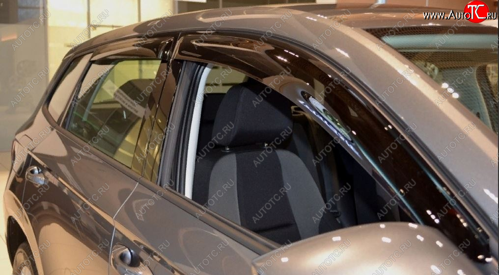 3 399 р. Дефлектора окон SIM Skoda Karoq NU7 дорестайлинг (2017-2021)  с доставкой в г. Керчь