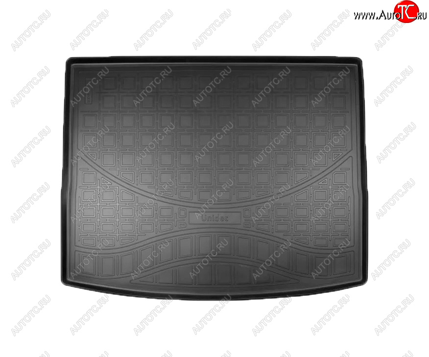1 799 р. Коврик багажника Norplast Unidec (4х4 с органайзером)  Skoda Karoq  NU7 (2017-2021) дорестайлинг (Цвет: черный)  с доставкой в г. Керчь