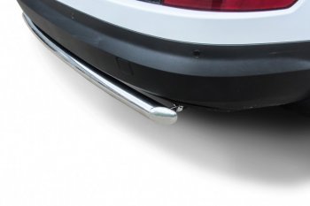 10 299 р. Защита заднего бампера Slitkoff (Ø 57 мм)  Skoda Kodiaq  NU7 (2017-2021) дорестайлинг (Нержавеющая сталь)  с доставкой в г. Керчь. Увеличить фотографию 3