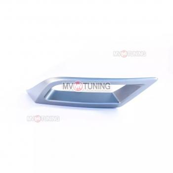 5 399 р. Имитация насадок глушителя MV-Tuning  Skoda Kodiaq  NU7 (2017-2021) дорестайлинг (SILVER (серебро))  с доставкой в г. Керчь. Увеличить фотографию 4