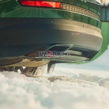 4 199 р. Имитация насадок глушителя MV-Tuning Skoda Kodiaq NU7 дорестайлинг (2017-2021) (Неокрашенные)  с доставкой в г. Керчь. Увеличить фотографию 3