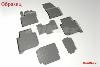 5 699 р. Коврики в салон Seintex (3D текстильные, 7 мест)  Skoda Kodiaq  NU7 (2017-2021) дорестайлинг  с доставкой в г. Керчь. Увеличить фотографию 3