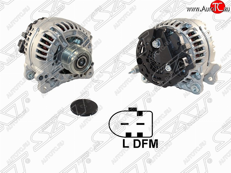 16 249 р. Генератор (дизель) SAT (14V, 150A)  Skoda Octavia  A5 (2004-2008), Volkswagen Touareg  GP (2002-2007)  с доставкой в г. Керчь