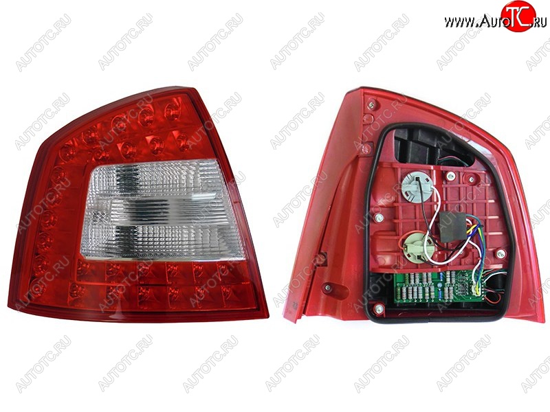 5 349 р. Левый фонарь SAT (диодный)  Skoda Octavia  A5 (2008-2013) лифтбэк рестайлинг  с доставкой в г. Керчь