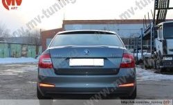 4 649 р. Козырёк на заднее стекло RS  Skoda Octavia  A7 (2012-2017) дорестайлинг лифтбэк (Неокрашенный)  с доставкой в г. Керчь. Увеличить фотографию 3