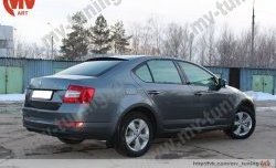 4 649 р. Козырёк на заднее стекло RS  Skoda Octavia  A7 (2012-2017) дорестайлинг лифтбэк (Неокрашенный)  с доставкой в г. Керчь. Увеличить фотографию 4