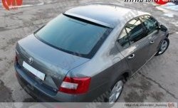 4 649 р. Козырёк на заднее стекло RS  Skoda Octavia  A7 (2012-2017) дорестайлинг лифтбэк (Неокрашенный)  с доставкой в г. Керчь. Увеличить фотографию 2