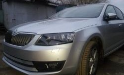 2 699 р. Сетка (для комплектации Ambition, Elegance) на бампер Russtal (хром) Skoda Octavia A7 дорестайлинг лифтбэк (2012-2017)  с доставкой в г. Керчь. Увеличить фотографию 4