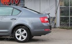 5 849 р. Спойлер RS Skoda Octavia A7 рестайлинг лифтбэк (2016-2020) (Неокрашенный)  с доставкой в г. Керчь. Увеличить фотографию 6