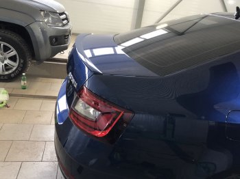 Лип спойлер АВТОКРАТ Skoda Octavia  A7 (2012-2020) дорестайлинг лифтбэк, рестайлинг лифтбэк