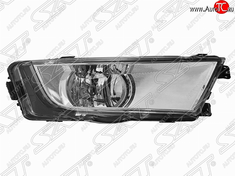 1 369 р. Правая противотуманная фара SAT (хром)  Skoda Octavia  A7 (2012-2017) дорестайлинг лифтбэк, дорестайлинг универсал  с доставкой в г. Керчь