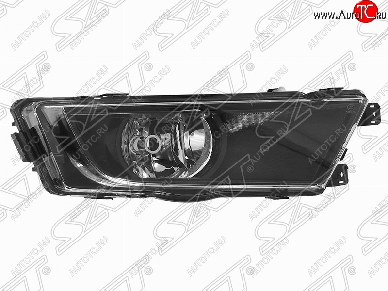 1 279 р. Правая противотуманная фара SAT (черная)  Skoda Octavia  A7 (2012-2017) дорестайлинг лифтбэк, дорестайлинг универсал  с доставкой в г. Керчь