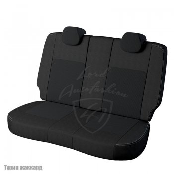 5 599 р. Чехлы для сидений (Ambition, без подлокотника) Lord Autofashion Турин (жаккард)  Skoda Octavia  A7 (2012-2020) дорестайлинг лифтбэк, дорестайлинг универсал, рестайлинг универсал (Черный, вставка Эльбрус)  с доставкой в г. Керчь. Увеличить фотографию 2