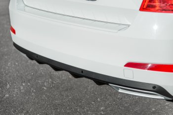 2 879 р. Накладка бампера (диффузор) MV-Tuning  Skoda Octavia  A7 (2012-2020) дорестайлинг лифтбэк, рестайлинг лифтбэк (Поверхность шагрень)  с доставкой в г. Керчь. Увеличить фотографию 5