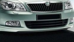 5 999 р. Накладка на передний бампер CT v2 Skoda Octavia A5 рестайлинг универсал (2008-2013) (Неокрашенная)  с доставкой в г. Керчь. Увеличить фотографию 2