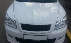 3 949 р. Накладка на передний бампер CT v3 Skoda Octavia A5 рестайлинг универсал (2008-2013) (Неокрашенная)  с доставкой в г. Керчь. Увеличить фотографию 3