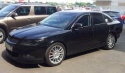 3 949 р. Накладка на передний бампер CT v3 Skoda Octavia A5 рестайлинг универсал (2008-2013) (Неокрашенная)  с доставкой в г. Керчь. Увеличить фотографию 4
