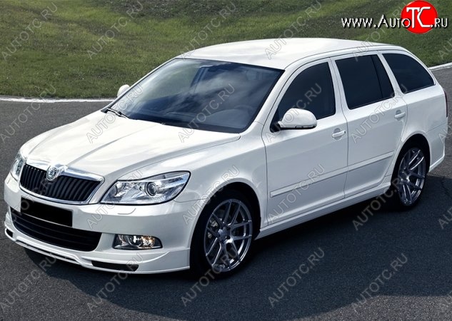 6 199 р. Накладка на передний бампер NEO Skoda Octavia A5 рестайлинг универсал (2008-2013) (Неокрашенная)  с доставкой в г. Керчь