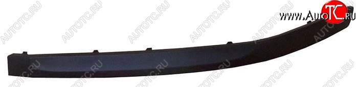 399 р. Левый молдинг на передний бампер (до рестайлинг) SAT  Skoda Octavia  A5 (2004-2008) дорестайлинг лифтбэк, дорестайлинг универсал (Неокрашенный)  с доставкой в г. Керчь