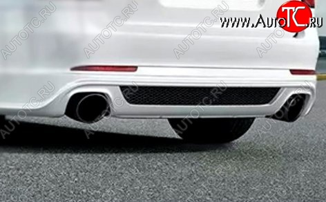 6 199 р. Накладка на задний бампер Combi Skoda Octavia A5 рестайлинг универсал (2008-2013) (Неокрашенная)  с доставкой в г. Керчь