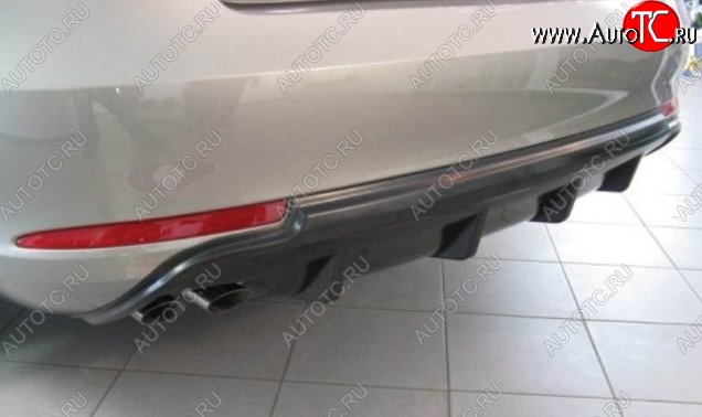 2 299 р. Накладка на задний бампер CT v2 Skoda Octavia A5 рестайлинг универсал (2008-2013) (Неокрашенная)  с доставкой в г. Керчь