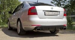 3 189 р. Диффузор заднего бампера RA Skoda Octavia A5 рестайлинг универсал (2008-2013) (Поверхность шагрень)  с доставкой в г. Керчь. Увеличить фотографию 2