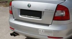 Накладка защитная на задний бампер RA Skoda Octavia  A5 (2008-2013) лифтбэк рестайлинг, рестайлинг универсал