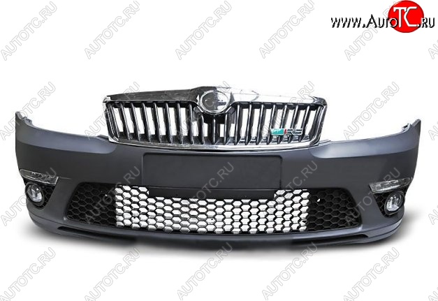 40 299 р. Передний бампер RS Style Skoda Octavia A5 дорестайлинг универсал (2004-2008) (Неокрашенный)  с доставкой в г. Керчь