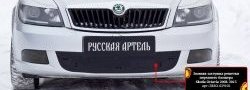 1 099 р. Зимняя заглушка решетки переднего бампера РА Skoda Octavia A5 рестайлинг универсал (2008-2013)  с доставкой в г. Керчь. Увеличить фотографию 2