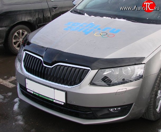 3 299 р. Дефлектор капота NovLine Skoda Octavia A7 дорестайлинг универсал (2012-2017)  с доставкой в г. Керчь