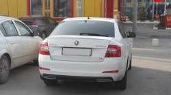 1 799 р. Имитация насадок глушителя на задний бампер Sport Skoda Octavia A7 дорестайлинг универсал (2012-2017) (Неокрашенная)  с доставкой в г. Керчь. Увеличить фотографию 4