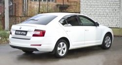 1 189 р. Защитная накладка на задний бампер RA Skoda Octavia A7 дорестайлинг универсал (2012-2017)  с доставкой в г. Керчь. Увеличить фотографию 2