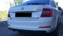 6 199 р. Накладка на задний бампер Rieger Style Skoda Octavia A7 дорестайлинг универсал (2012-2017) (Неокрашенная)  с доставкой в г. Керчь. Увеличить фотографию 5