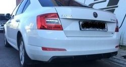 6 199 р. Накладка на задний бампер Rieger Style Skoda Octavia A7 дорестайлинг универсал (2012-2017) (Неокрашенная)  с доставкой в г. Керчь. Увеличить фотографию 6