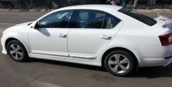 5 999 р. Пороги накладки CT Skoda Octavia A7 дорестайлинг лифтбэк (2012-2017) (Неокрашенные)  с доставкой в г. Керчь. Увеличить фотографию 4