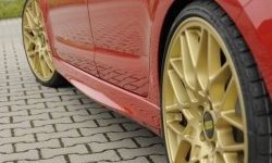 6 999 р. Пороги накладки R-Style Skoda Octavia A7 дорестайлинг лифтбэк (2012-2017) (Неокрашенные)  с доставкой в г. Керчь. Увеличить фотографию 2