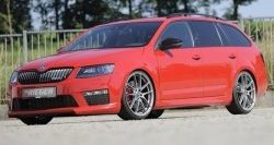 6 999 р. Пороги накладки R-Style Skoda Octavia A7 дорестайлинг лифтбэк (2012-2017) (Неокрашенные)  с доставкой в г. Керчь. Увеличить фотографию 4