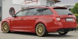 6 999 р. Пороги накладки R-Style Skoda Octavia A7 дорестайлинг лифтбэк (2012-2017) (Неокрашенные)  с доставкой в г. Керчь. Увеличить фотографию 5