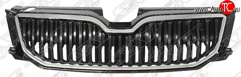 3 799 р. Решётка радиатора SAT Skoda Octavia A7 дорестайлинг универсал (2012-2017) (Неокрашенная)  с доставкой в г. Керчь