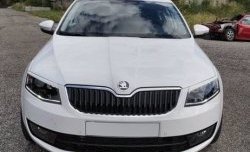 1 199 р. Реснички на фары CT Skoda Octavia A7 дорестайлинг универсал (2012-2017) (Неокрашенные)  с доставкой в г. Керчь. Увеличить фотографию 2
