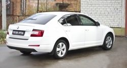 829 р. Реснички на фонари RA Skoda Octavia A7 дорестайлинг лифтбэк (2012-2017) (Неокрашенные)  с доставкой в г. Керчь. Увеличить фотографию 2