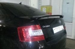 3 699 р. Лип спойлер RS Style Skoda Octavia A7 рестайлинг лифтбэк (2016-2020) (Неокрашенный)  с доставкой в г. Керчь. Увеличить фотографию 3