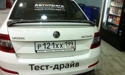 2 649 р. Спойлер LitCompany Skoda Octavia A7 рестайлинг лифтбэк (2016-2020) (Неокрашенный)  с доставкой в г. Керчь. Увеличить фотографию 6