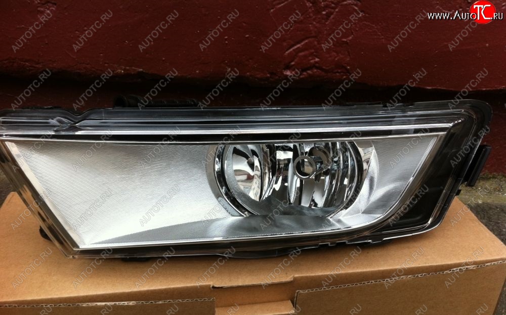 1 749 р. Фара противотуманная хром BRIGHTROAD (левая) Skoda Octavia A7 дорестайлинг лифтбэк (2012-2017)  с доставкой в г. Керчь